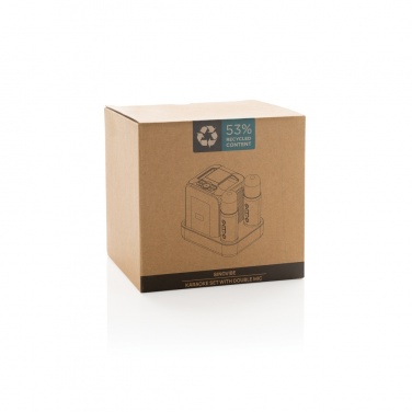 Logotrade promotional giveaway image of: Singvibe RCS recycled plastic karaoke set with double mic