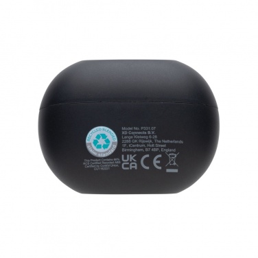 Logo trade corporate gifts picture of: Prolink RCS recycled plastic hybrid ANC/ENC earbud