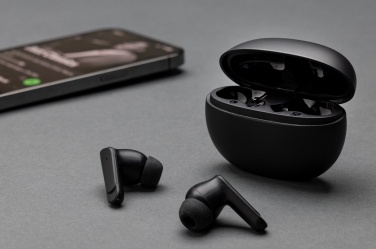 Logo trade business gifts image of: Prolink RCS recycled plastic hybrid ANC/ENC earbud