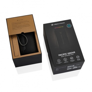 Logo trade promotional gifts image of: Urban Vitamin Pacific Grove RCS rplastic 30W speaker IPX7