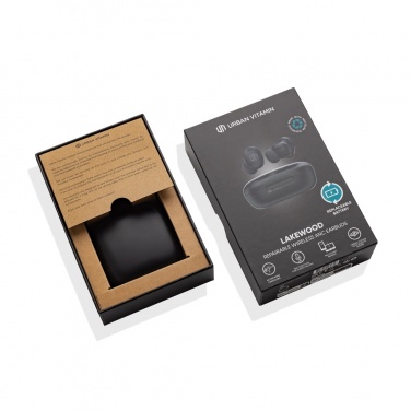 Logotrade promotional merchandise image of: Lakewood RCS recycled and repairable wireless earbuds
