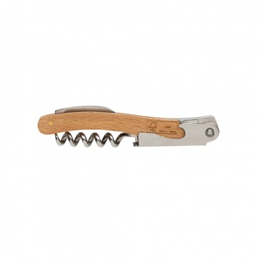 Logo trade promotional merchandise image of: Wooden Corkscrew