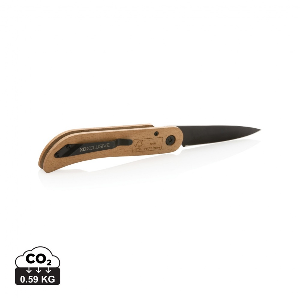 Logo trade corporate gifts picture of: Nemus Luxury Wooden knife with lock