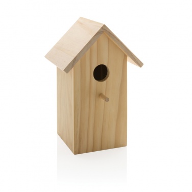 Logo trade corporate gifts image of: Wooden birdhouse