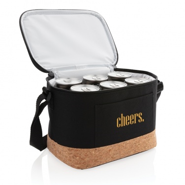 Logo trade advertising products picture of: Two tone cooler bag with cork detail