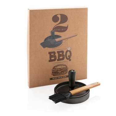 Logotrade corporate gifts photo of: BBQ set with hamburger press and brush