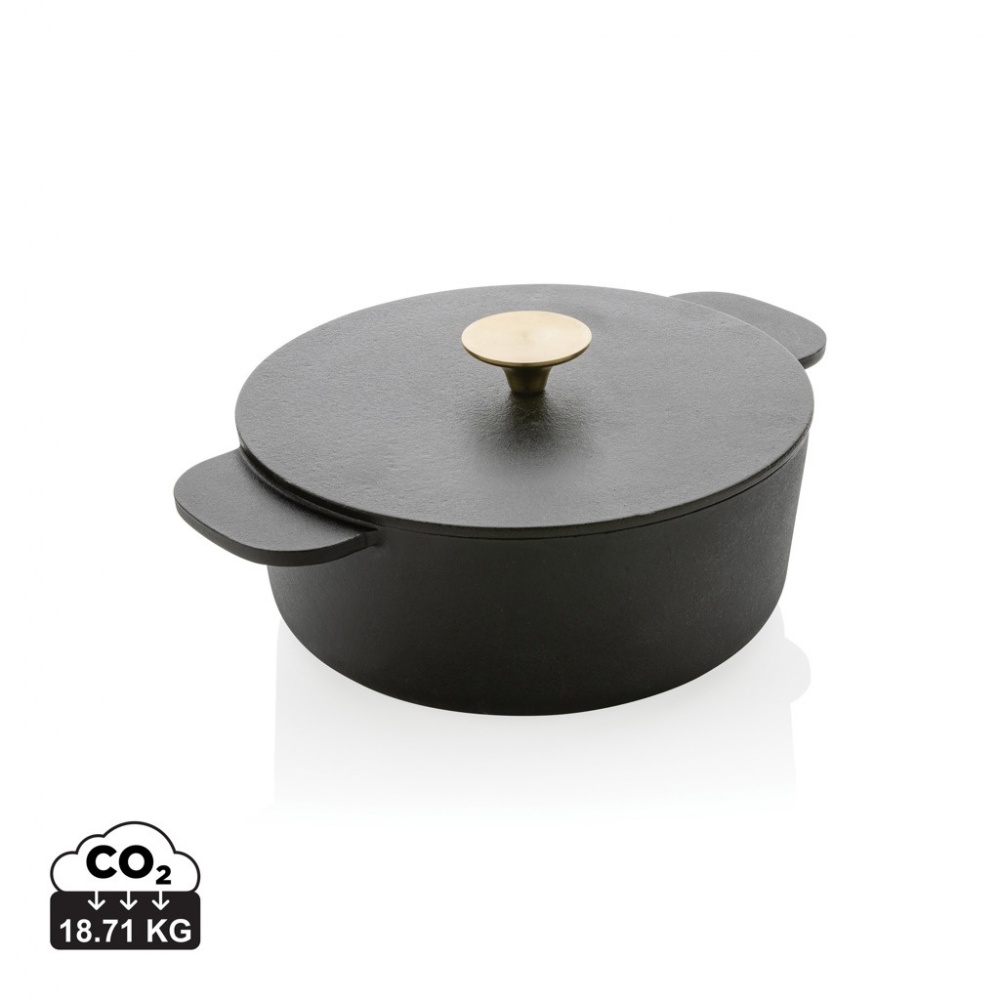Logo trade business gifts image of: Ukiyo cast iron pan medium