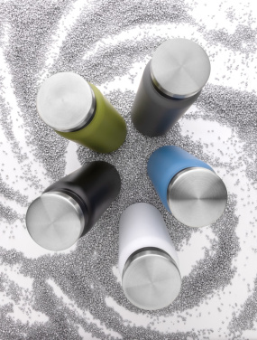 Logo trade promotional merchandise image of: RCS Recycled stainless steel vacuum bottle 600ML