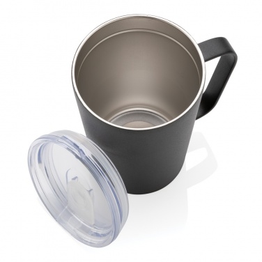 Logotrade corporate gift image of: RCS Recycled stainless steel modern vacuum mug with lid