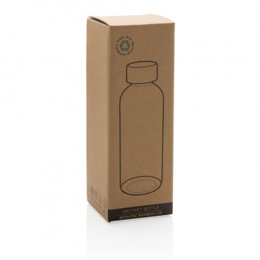 Logotrade promotional merchandise picture of: RCS RPET bottle with bamboo lid