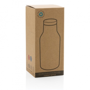 Logotrade promotional gift image of: RCS Recycled stainless steel compact bottle