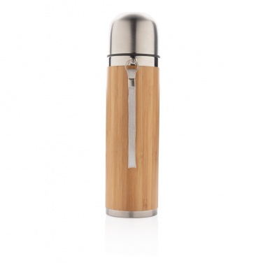 Logo trade promotional item photo of: Bamboo vacuum travel flask