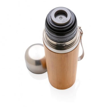 Logotrade promotional product image of: Bamboo vacuum travel flask