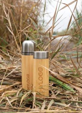 Logotrade advertising product image of: Bamboo vacuum travel flask