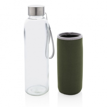 Logo trade promotional item photo of: Glass bottle with neoprene sleeve