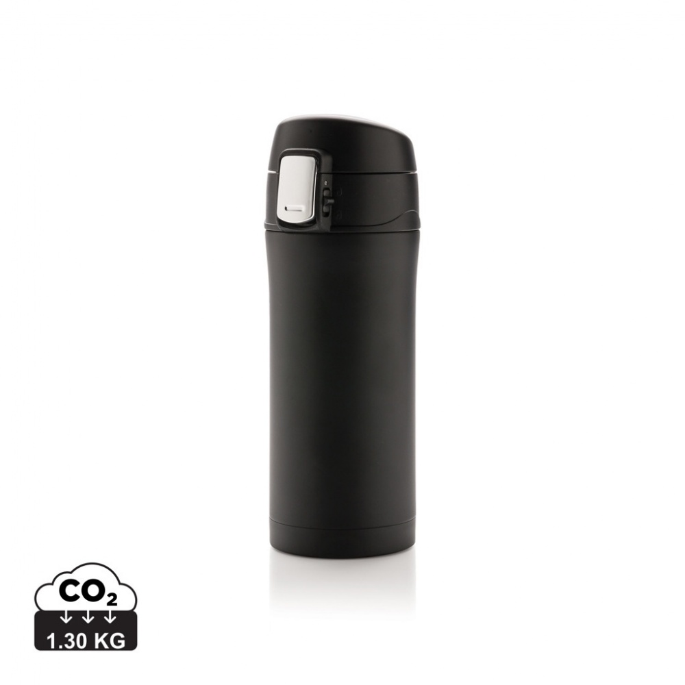 Logo trade promotional products picture of: RCS Recycled stainless steel easy lock vacuum mug