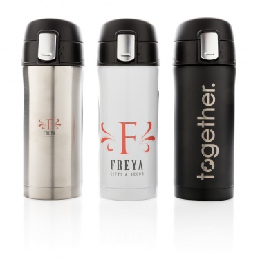 Logo trade advertising product photo of: RCS Recycled stainless steel easy lock vacuum mug
