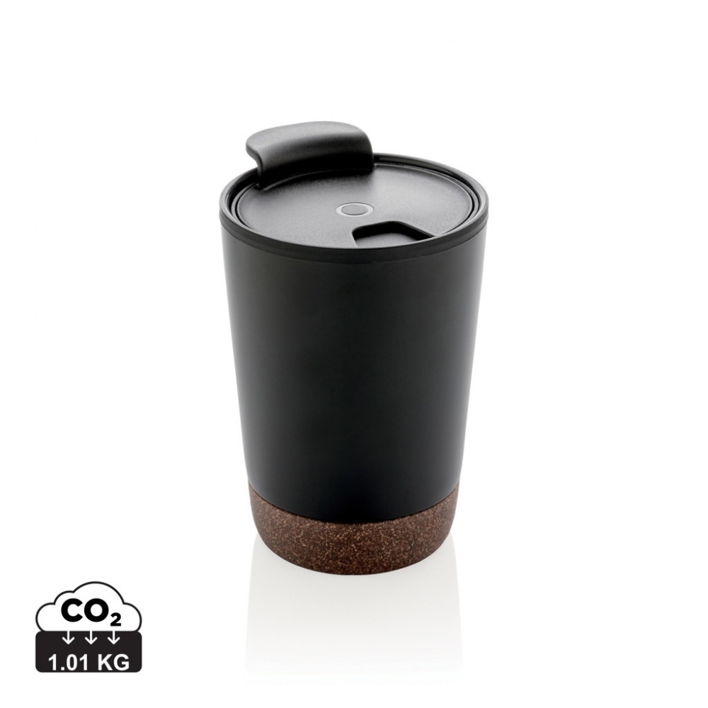 Logo trade advertising products image of: GRS RPP stainless steel cork coffee tumbler