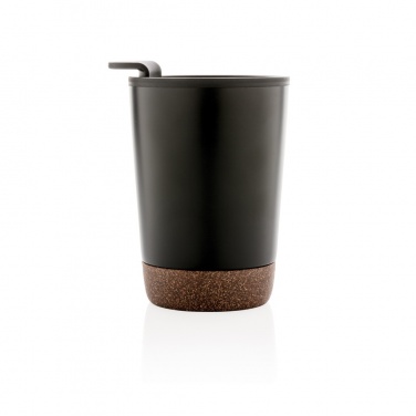 Logo trade corporate gifts image of: GRS RPP stainless steel cork coffee tumbler