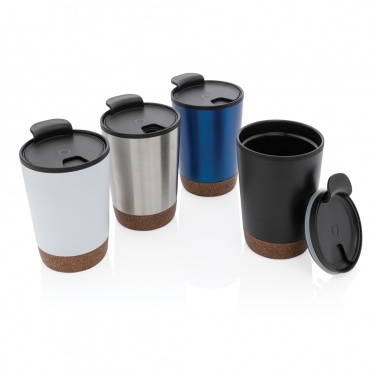 Logo trade corporate gifts picture of: GRS RPP stainless steel cork coffee tumbler