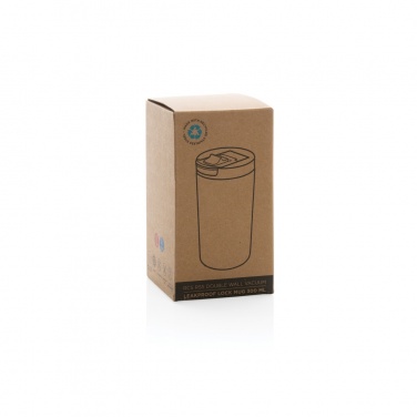 Logo trade promotional merchandise picture of: RCS RSS Double wall vacuum leakproof lock mug