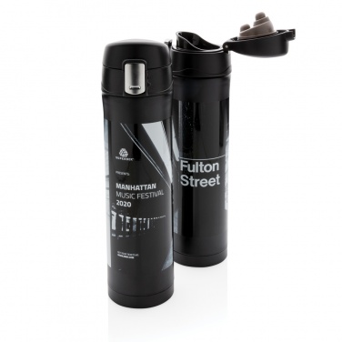Logo trade corporate gift photo of: RCS Re-steel easy lock vacuum flask
