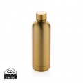RCS Recycled stainless steel Impact vacuum bottle, golden