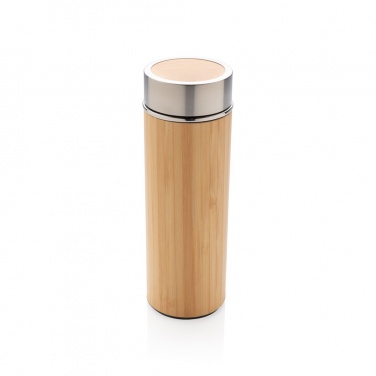 Logotrade corporate gift picture of: Leak proof bamboo vacuum bottle