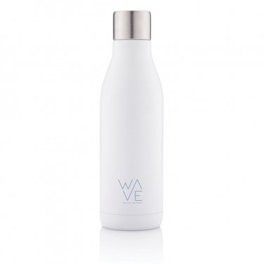 Logo trade business gifts image of: UV-C steriliser vacuum stainless steel bottle