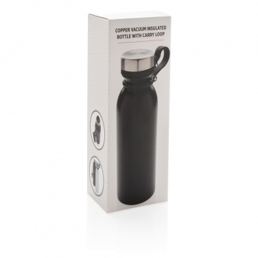 Logotrade corporate gift picture of: Copper vacuum insulated bottle with carry loop