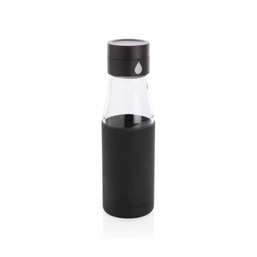 Logotrade promotional product picture of: Ukiyo glass hydration tracking bottle with sleeve