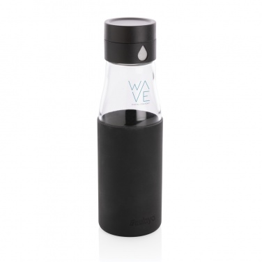 Logotrade promotional items photo of: Ukiyo glass hydration tracking bottle with sleeve