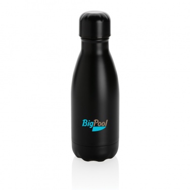Logo trade promotional giveaway photo of: Solid colour vacuum stainless steel bottle 260ml