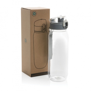 Logo trade promotional merchandise picture of: Yide RCS Recycled PET leakproof lockable waterbottle 800ml