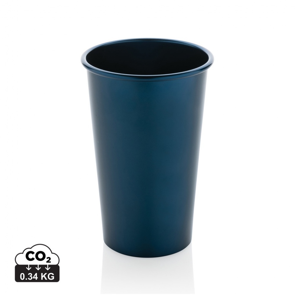Logotrade promotional merchandise picture of: Alo RCS recycled aluminium lightweight cup 450ml