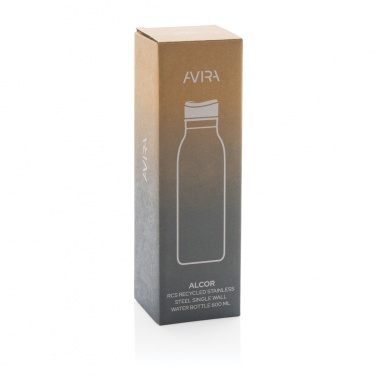 Logotrade promotional giveaway picture of: Avira Alcor RCS Re-steel single wall water bottle 600 ML