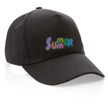 Logo trade advertising products image of: Impact 5panel 280gr Recycled cotton cap with AWARE™ tracer
