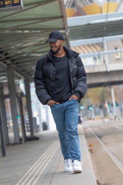 Logo trade promotional merchandise image of: Impact 5panel 280gr Recycled cotton cap with AWARE™ tracer