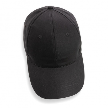 Logo trade promotional gift photo of: Impact 6 panel 190gr Recycled cotton cap with AWARE™ tracer