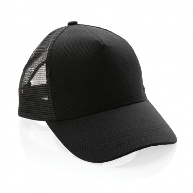 Logotrade advertising products photo of: Impact AWARE™ Brushed rcotton 5 panel trucker cap 190gr