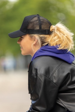 Logo trade advertising products image of: Impact AWARE™ Brushed rcotton 5 panel trucker cap 190gr