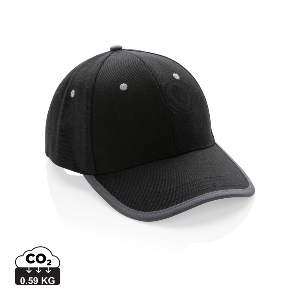 Logo trade promotional products picture of: Impact AWARE™ Brushed rcotton 6 panel contrast cap 280gr