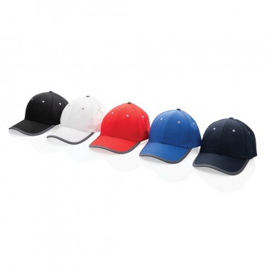 Logo trade advertising products picture of: Impact AWARE™ Brushed rcotton 6 panel contrast cap 280gr