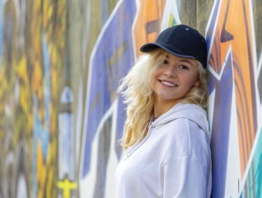 Logotrade advertising product image of: Impact AWARE™ Brushed rcotton 6 panel contrast cap 280gr