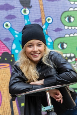 Logo trade corporate gifts picture of: Impact AWARE™ classic beanie with Polylana®