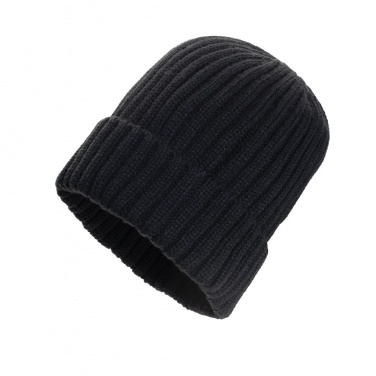 Logo trade business gift photo of: Kennedi AWARE™ Polylana® beanie with large rib