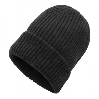 Logo trade corporate gifts image of: Impact AWARE™  Polylana® double knitted beanie