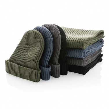 Logotrade promotional giveaway picture of: Impact AWARE™  Polylana® double knitted beanie