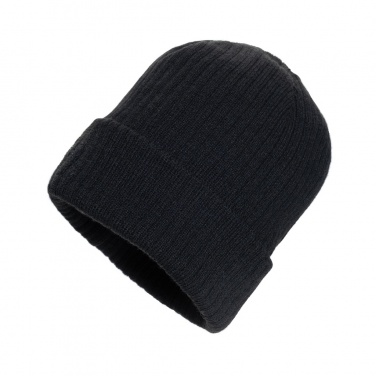Logo trade business gifts image of: Pryor AWARE™ Polylana® beanie with cuff