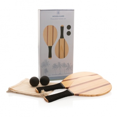 Logotrade advertising products photo of: Wooden frescobol tennis set